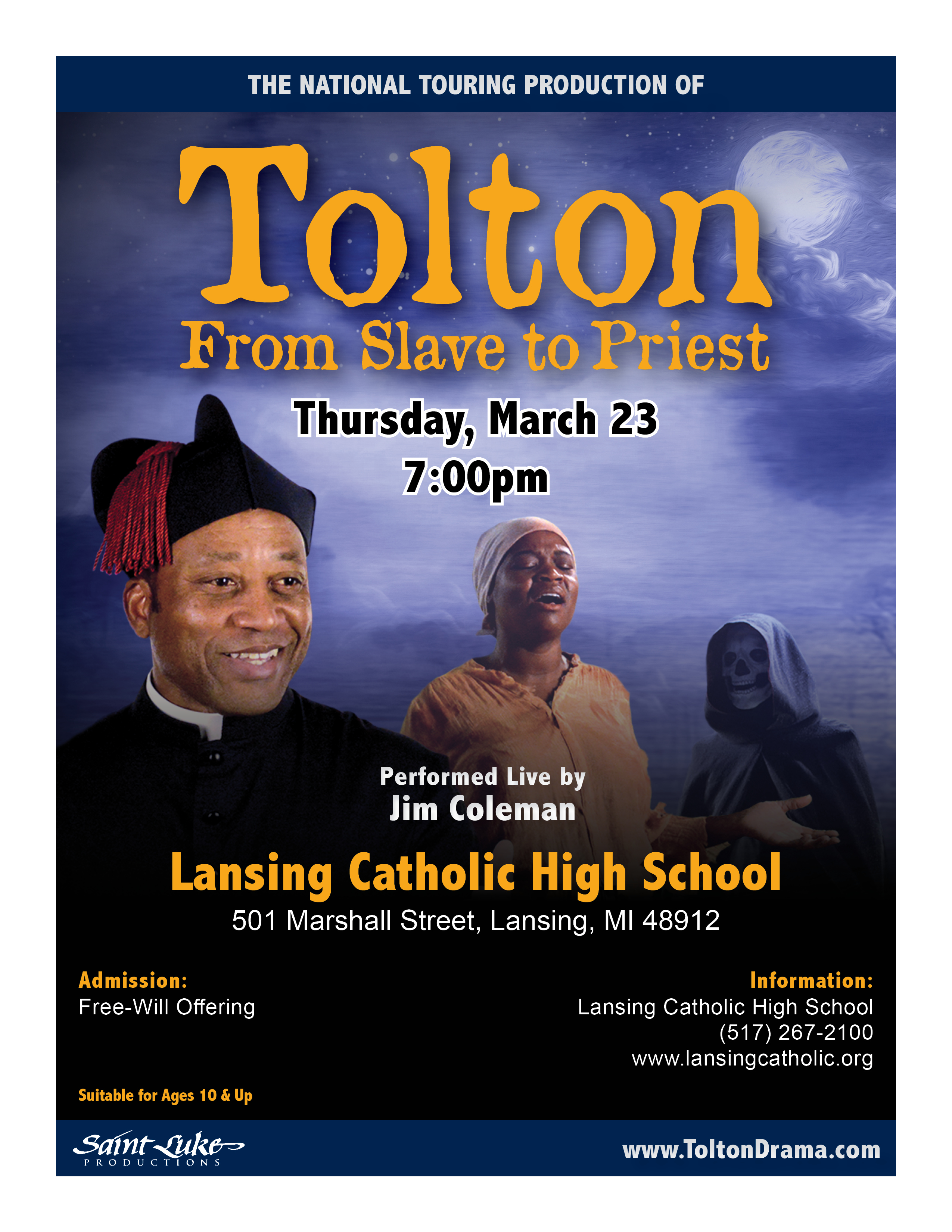 Tolton From Slave to Priest - Thursday March 23 2023