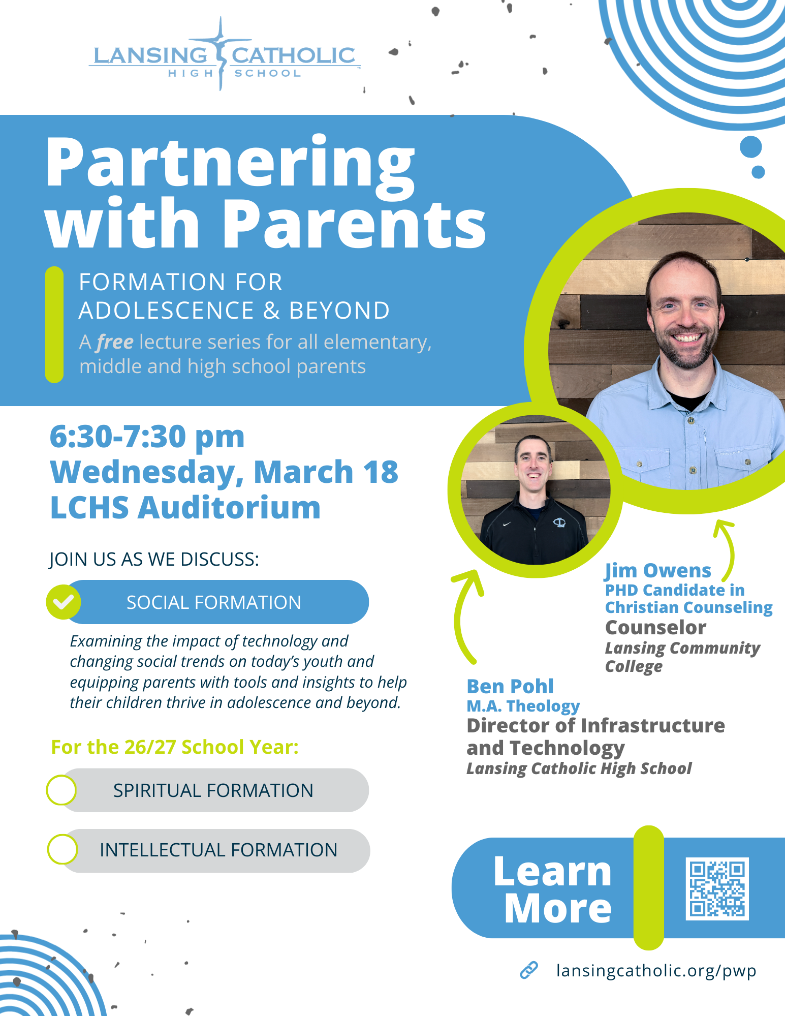 Partnering with Parents Wed, Mar 18