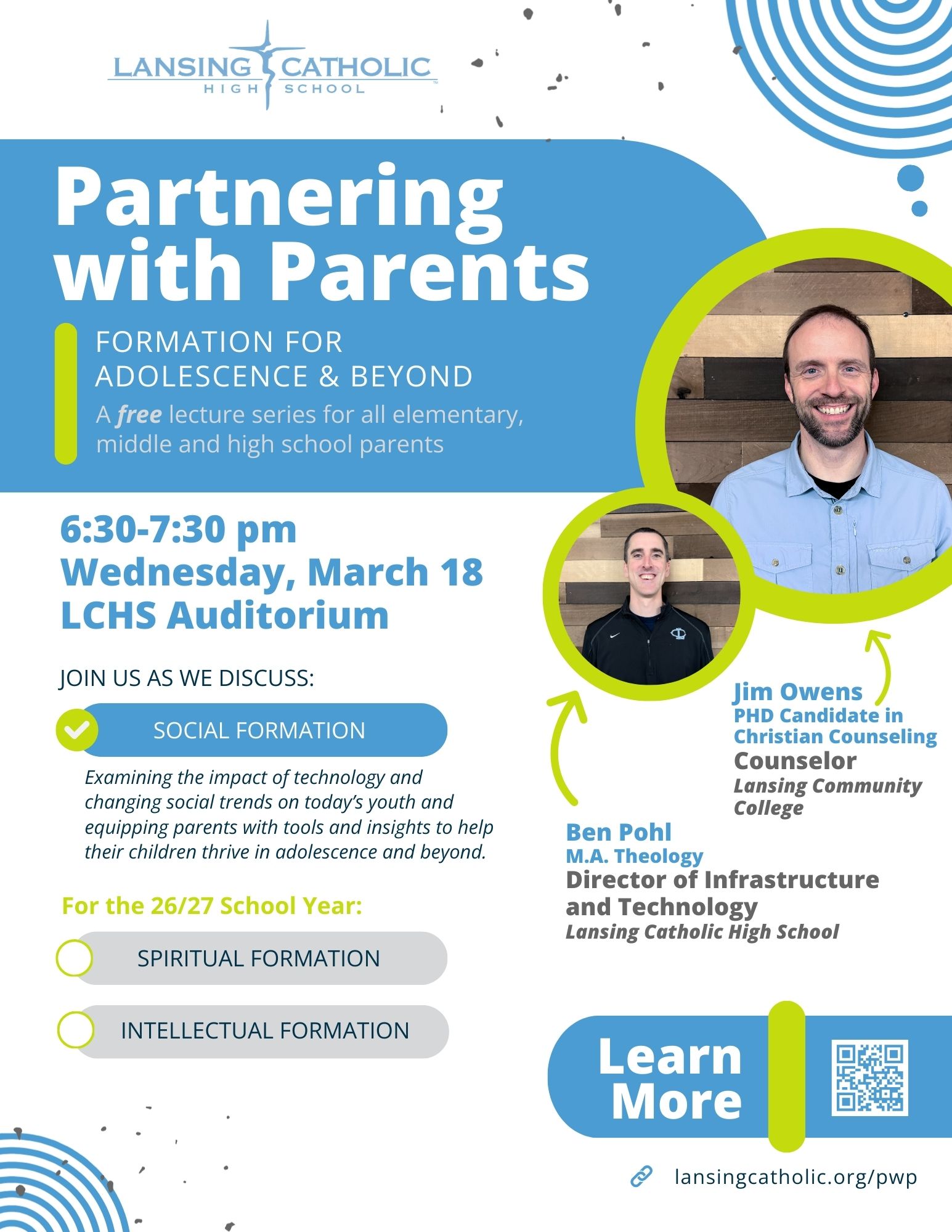 Partnering with Parents - Social Formation - Wednesday, March 18, 2026
