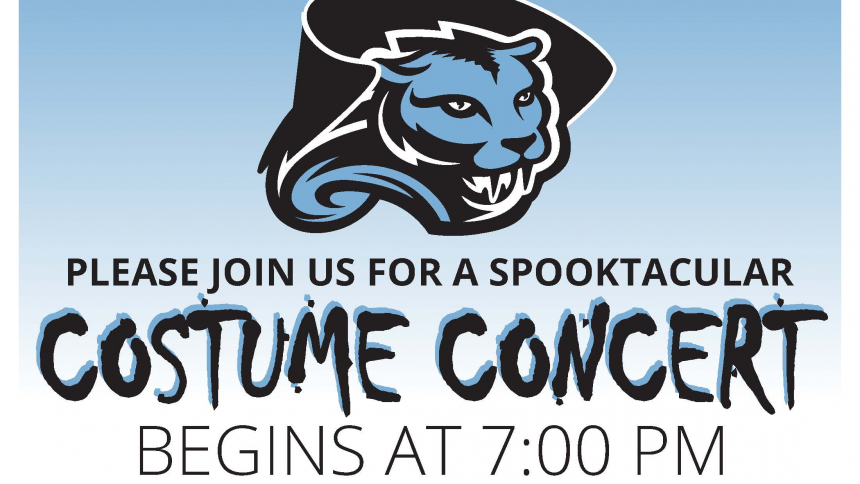 Trick or Treat begins at 6:30 Costume Concert at 7:30