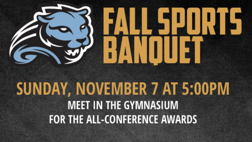 Fall Sports Banquet is November 7