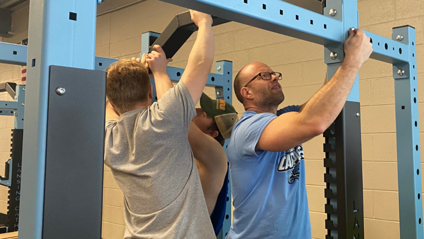 Mr. Ron Krauss assembles CAP Center