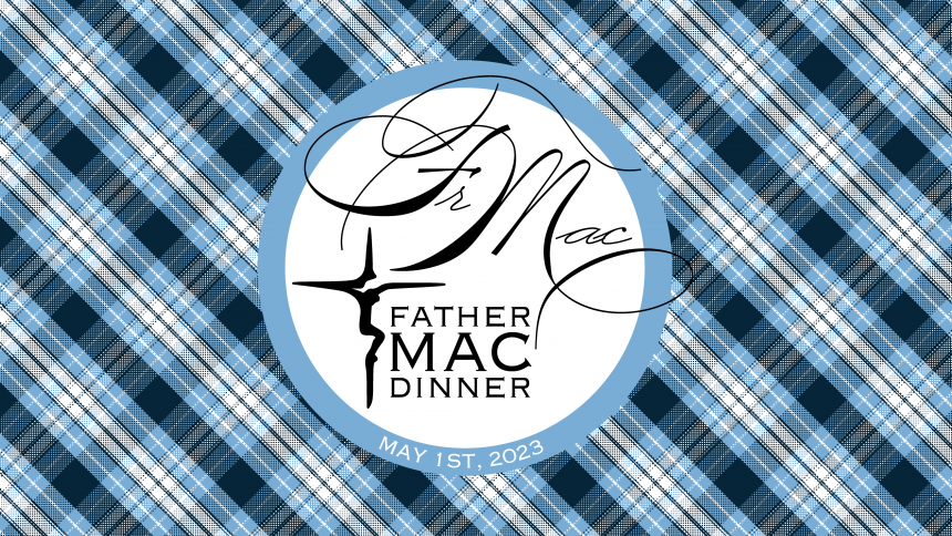 Fr. Mac Logo on Plaid