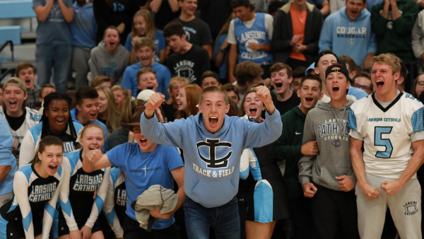 Cheering on the Cougars